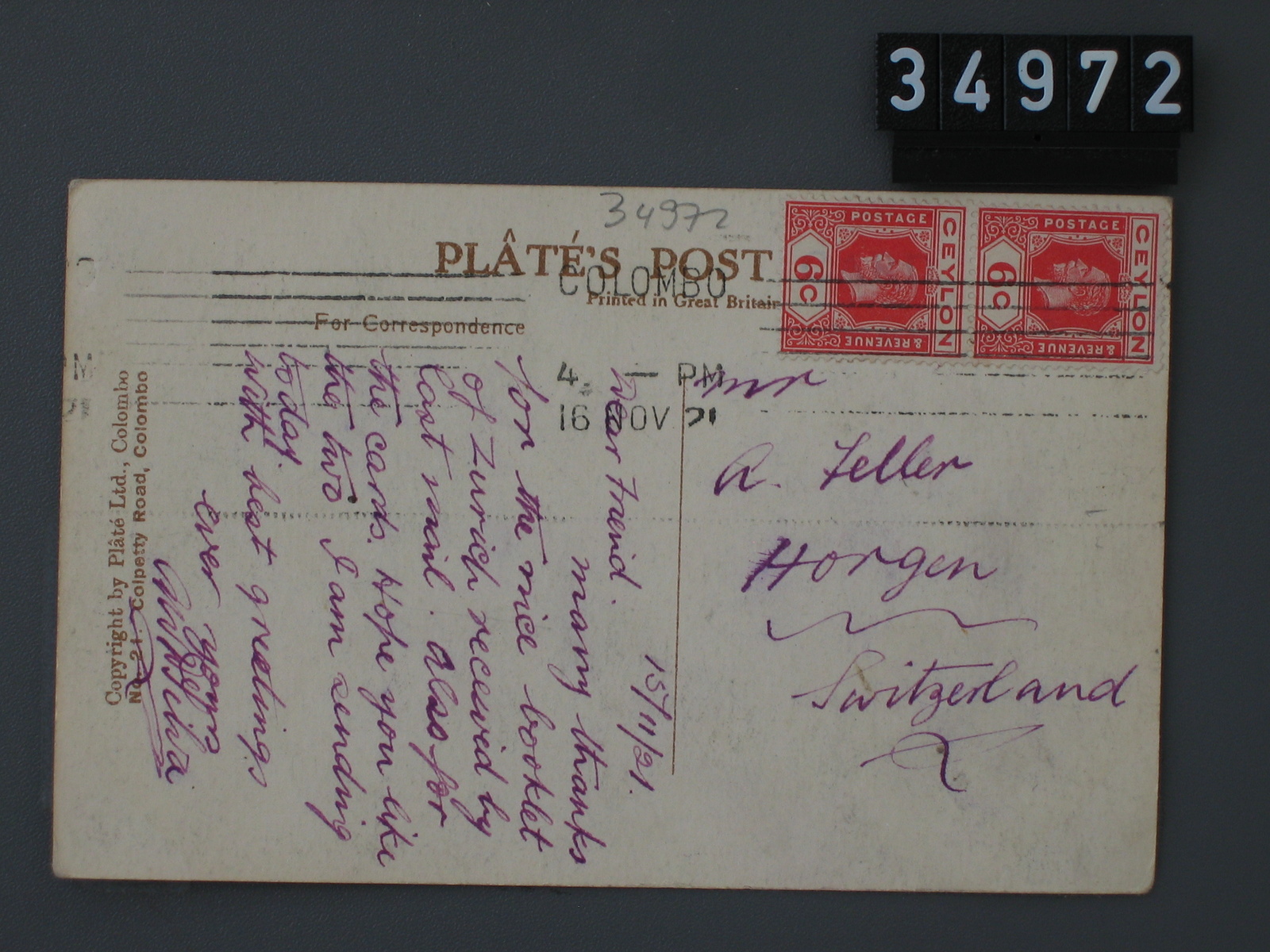 Colombo, Ceylon, Colpetty Road