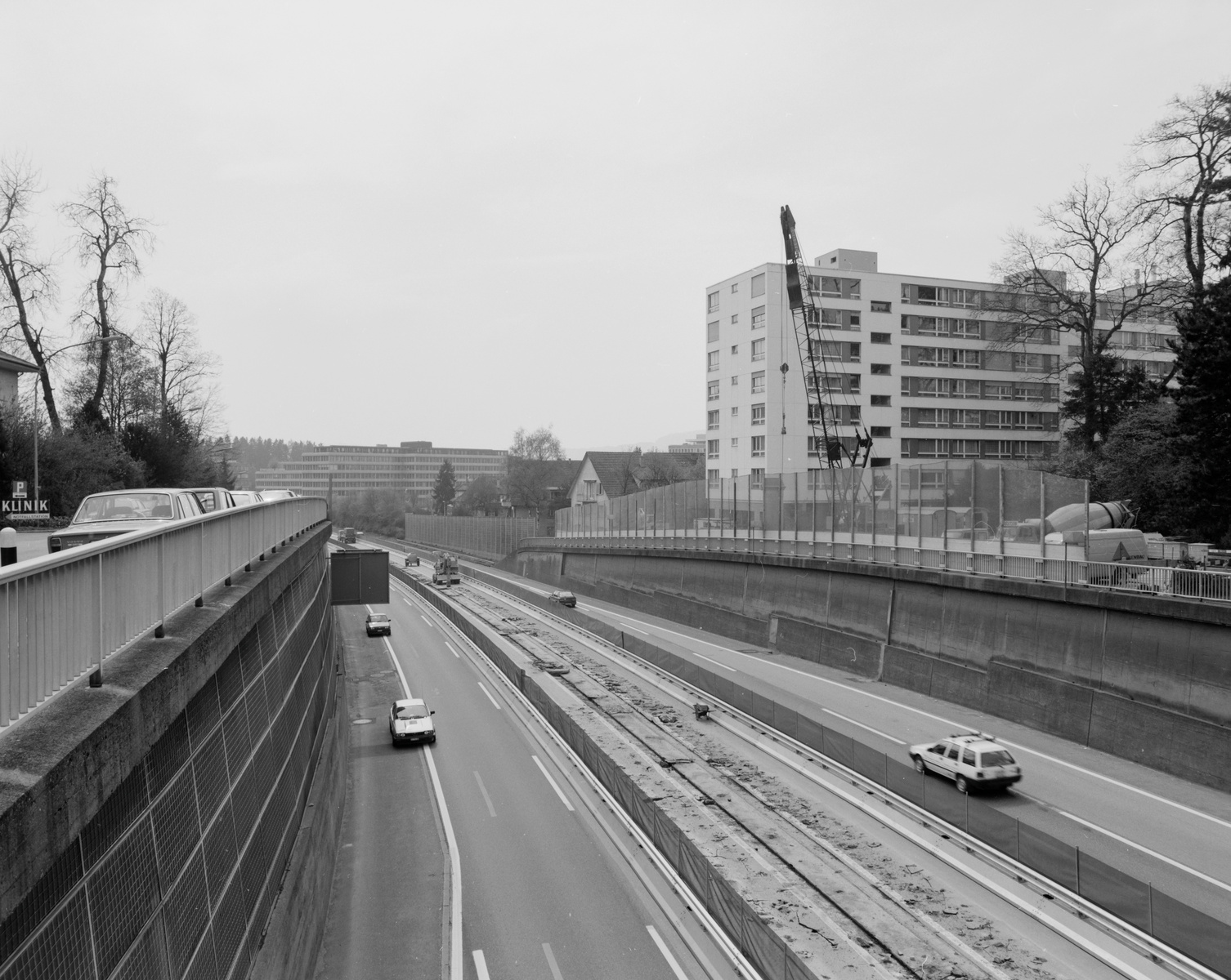 Baustelle Überdeckung Bern-Ostring, Nationalstrasse N6
