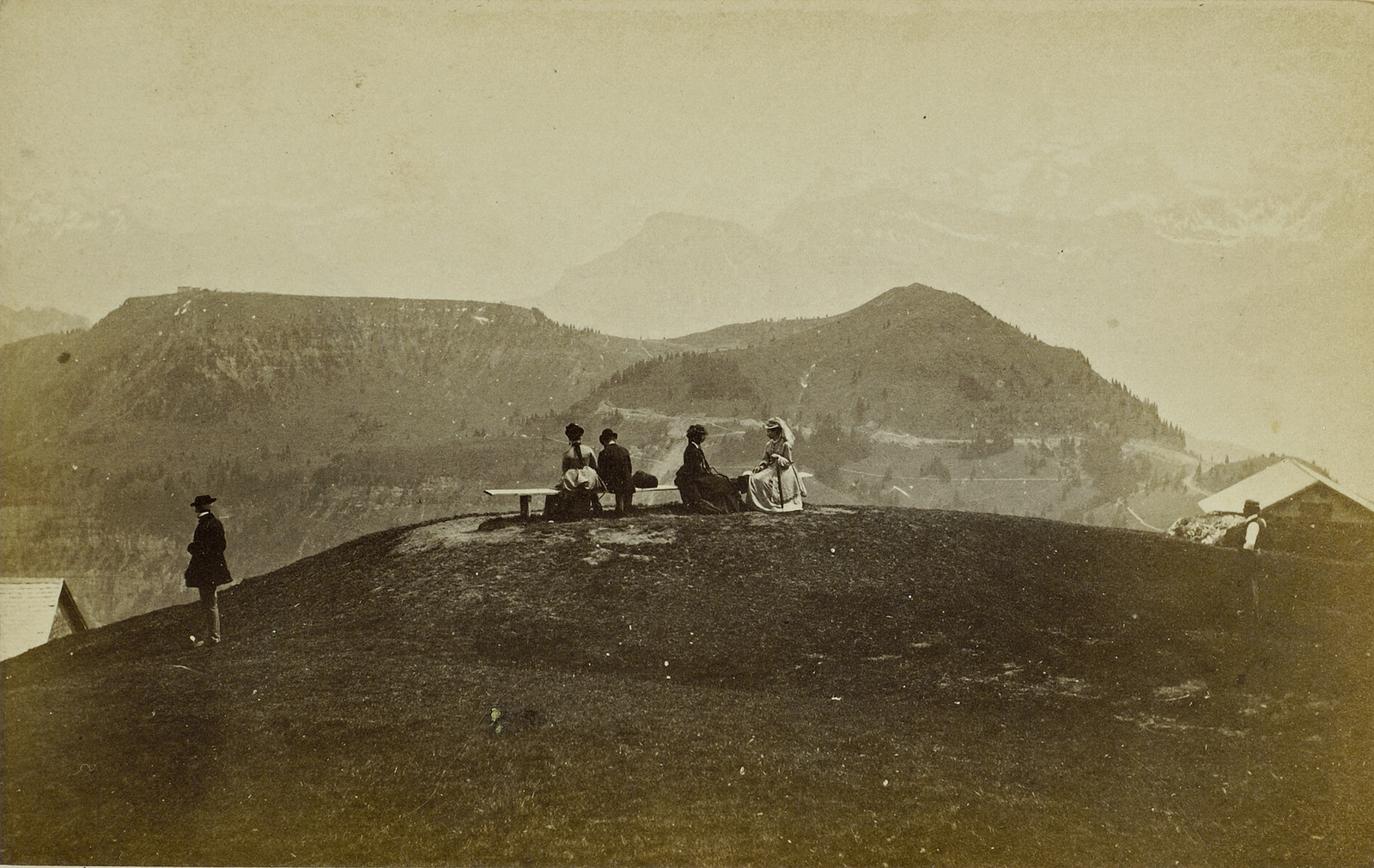 Le Righi [Rigi] Scheidegg vu du Righi [Rigi] Kulm