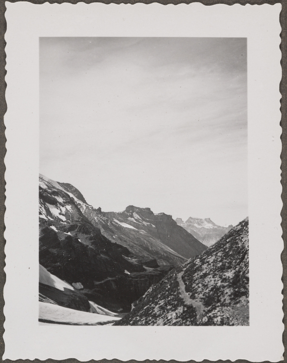Kandersteg, Schafläger, Bergweg zwischen Hohtürli und Oberbärgli, Blick nach Westsüdwesten (WSW)