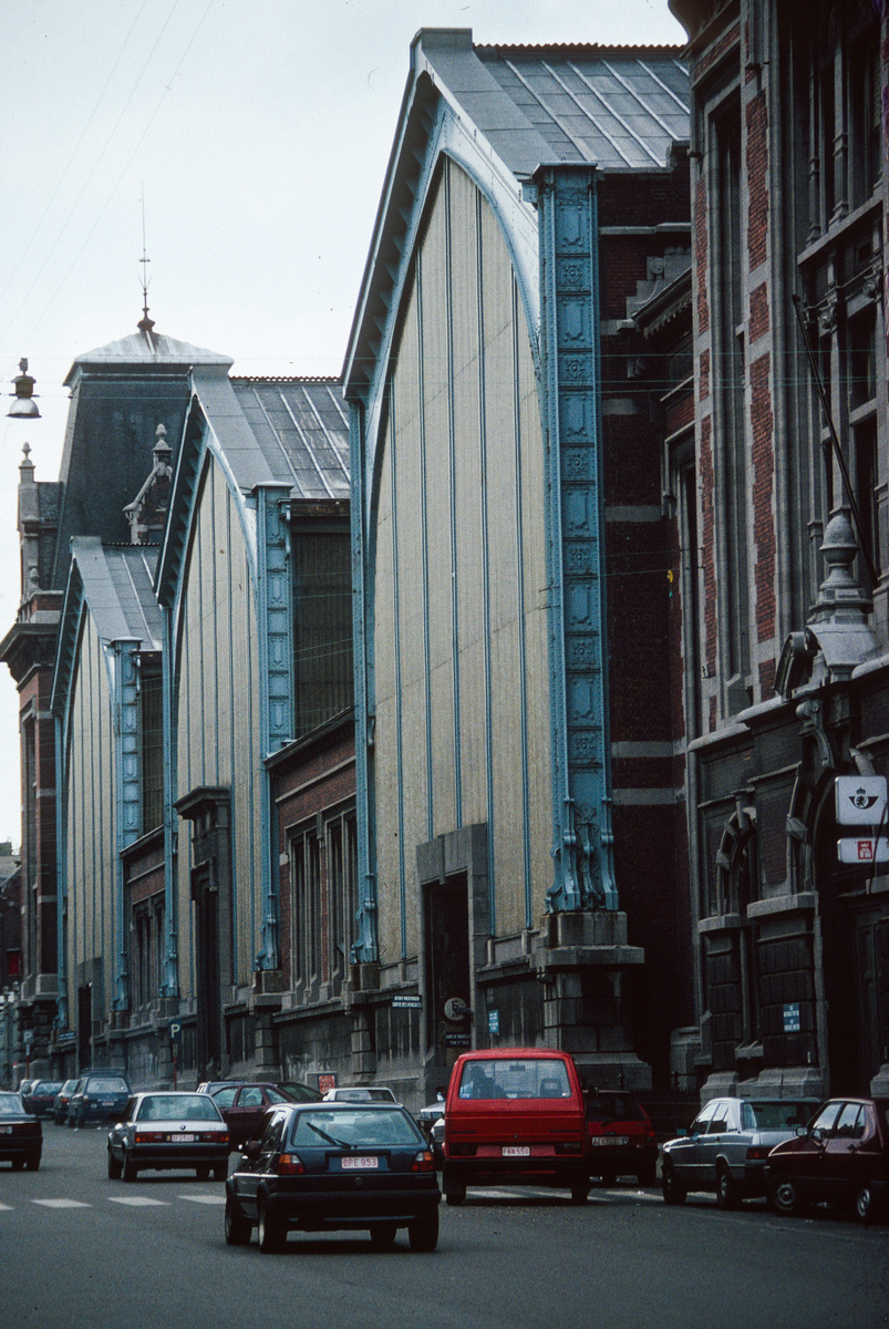 Brüssel, SNCB, Tour et Taxi, Bosmans/Vandervelde 1907 Hallenfassaden