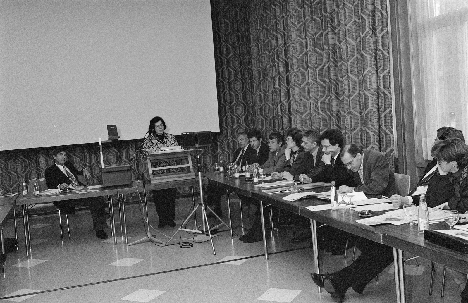 Stadträtin Ursula Koch und Stadtrat Rudolf Aeschbacher anlässlich Überbauungswettbewerb ABB Oerlikon