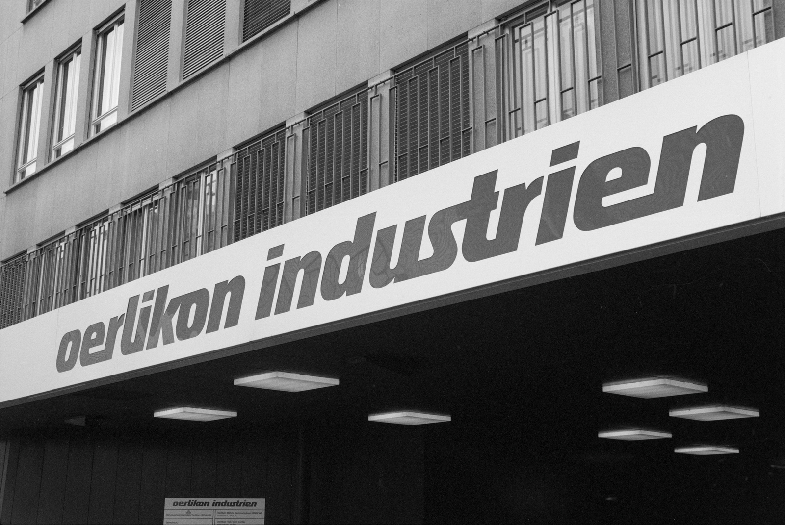 Oerlikon Industrien, neue Bezeichnung für ehemalige Oerlikon Bührle