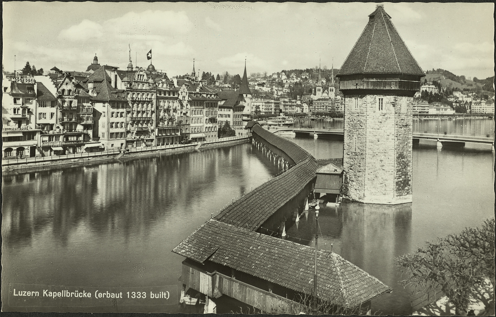 Luzern Kappelbrücke (erbaut 1333 built)