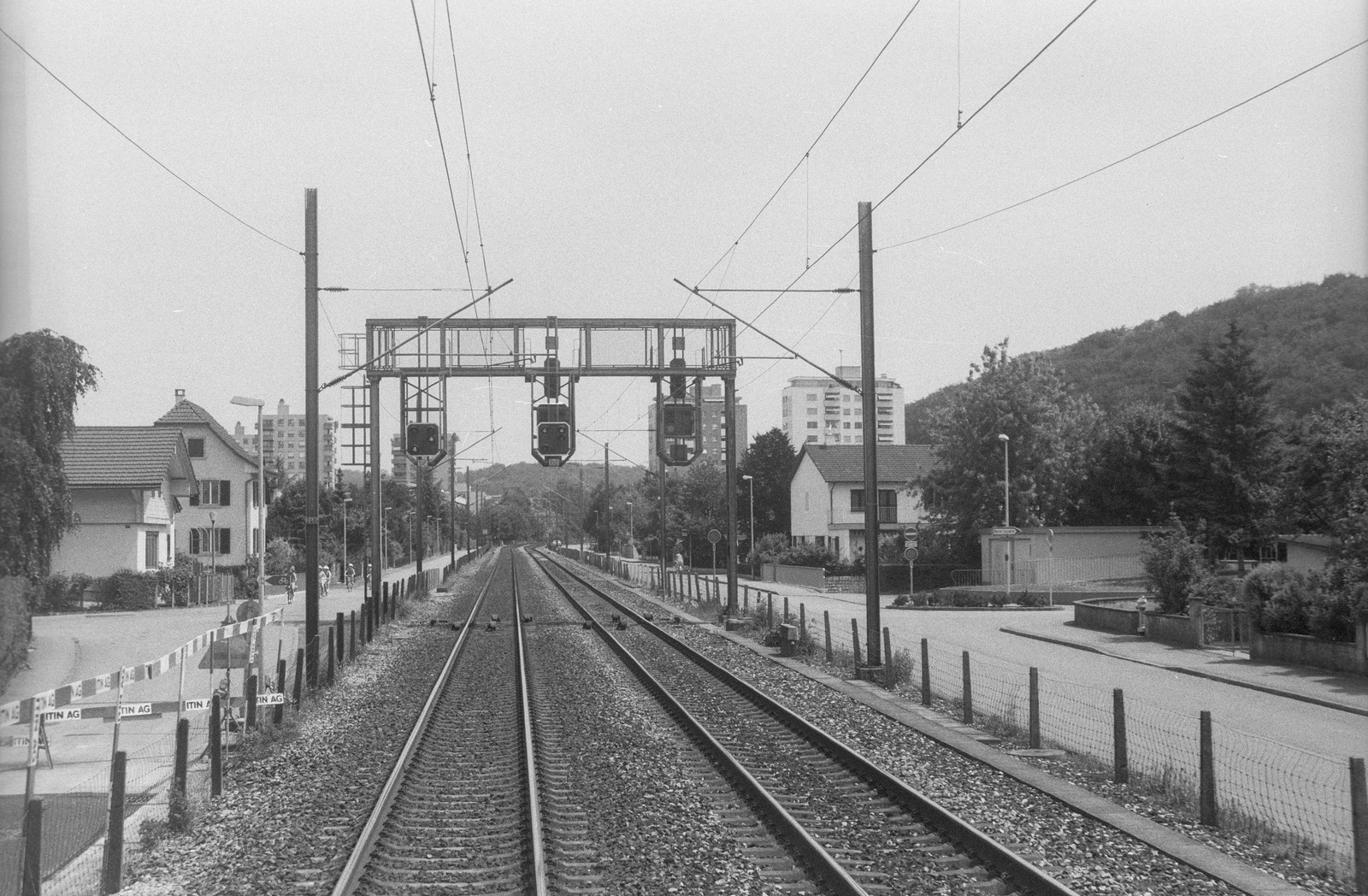 Pratteln, Bahntrassee im Gebiet Zehntenstrasse/Reitweg