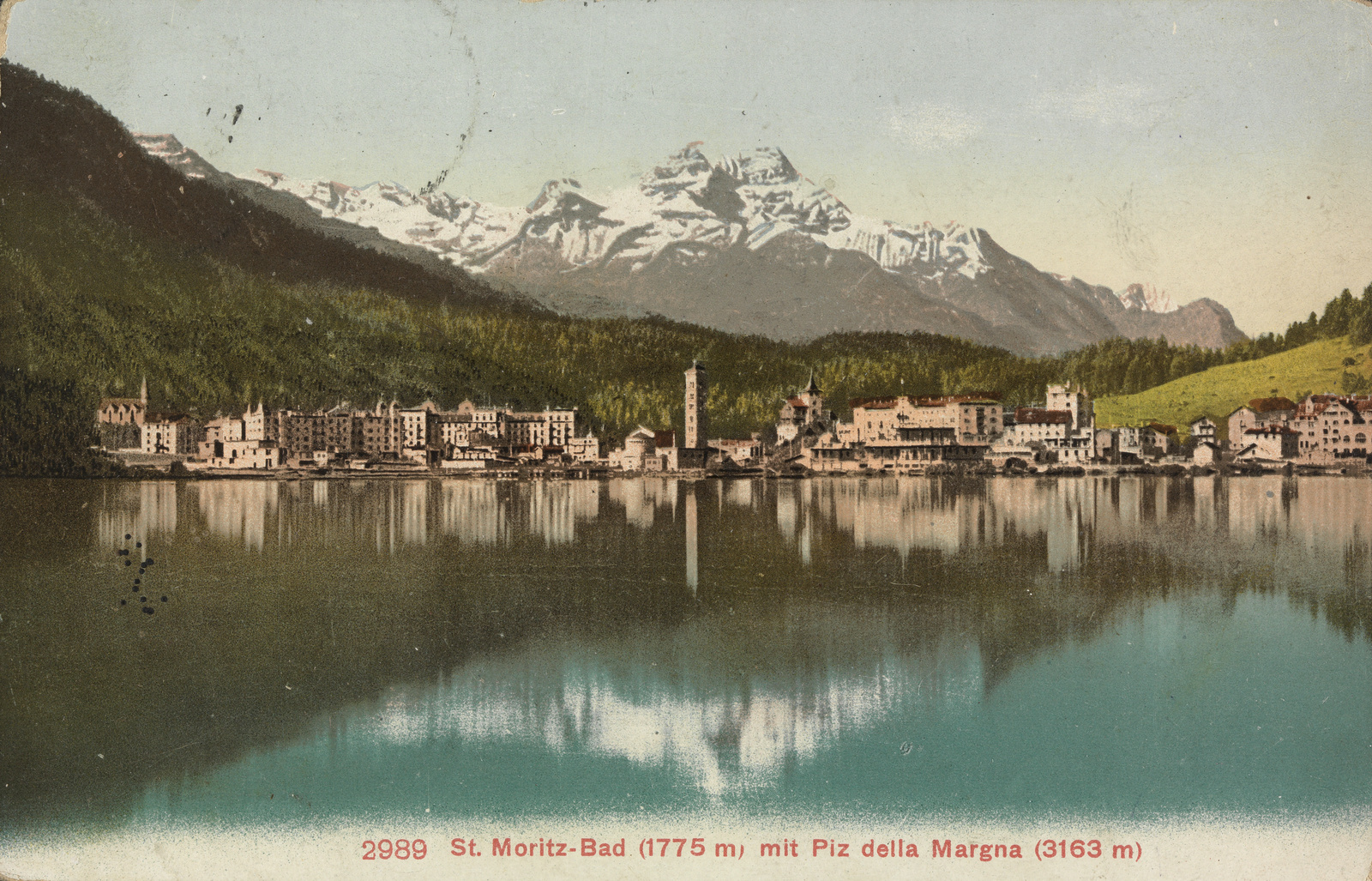 St. Moritz-Bad (1775 m) mit Piz della Margna (3163 m)