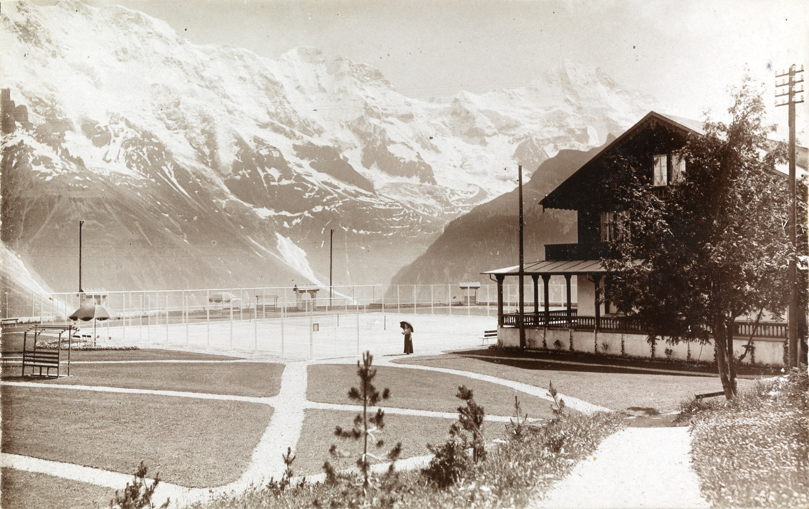 Tennis à Murren