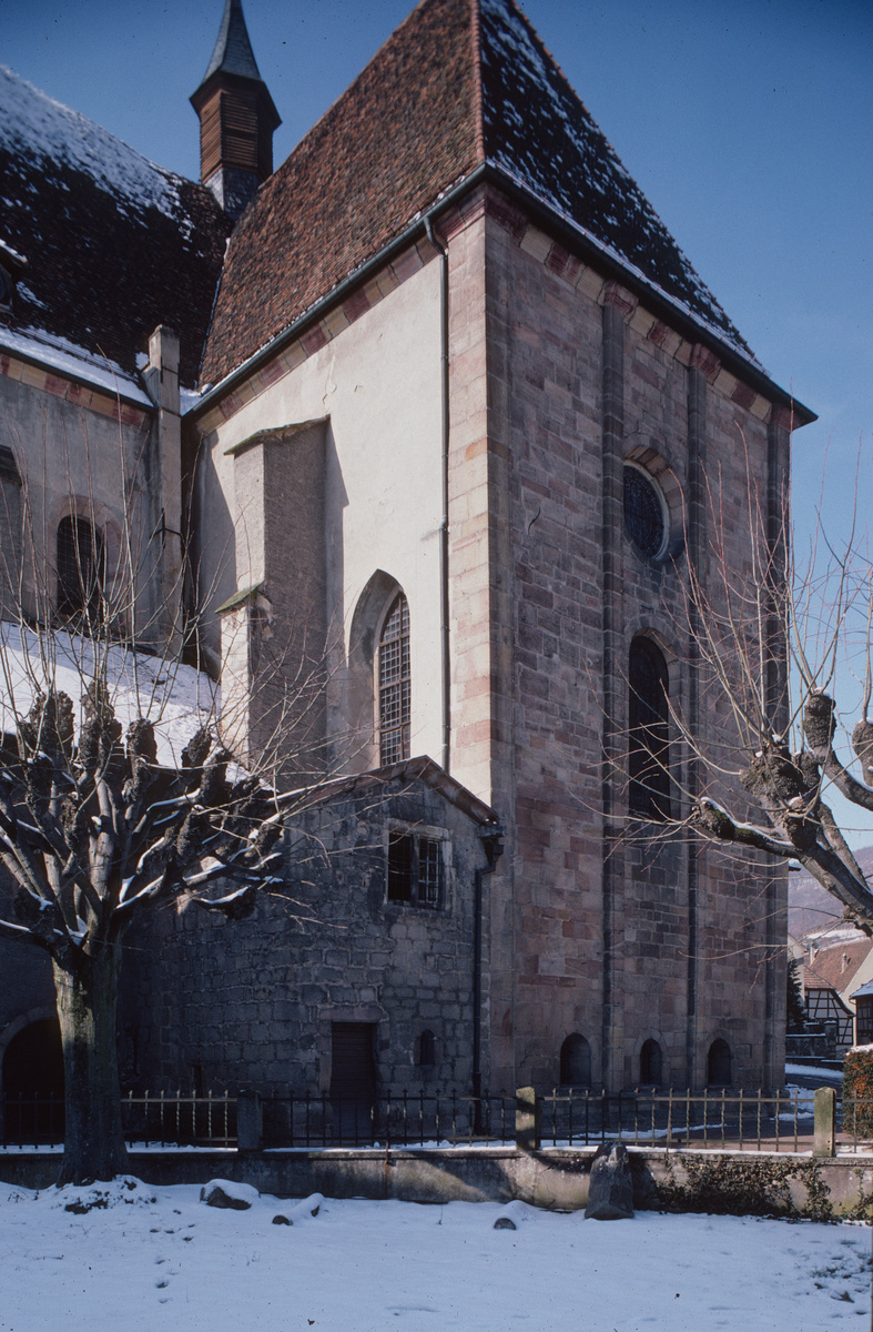 Andlau, Elsass, Ehemalige Klosterkirche, Westbau