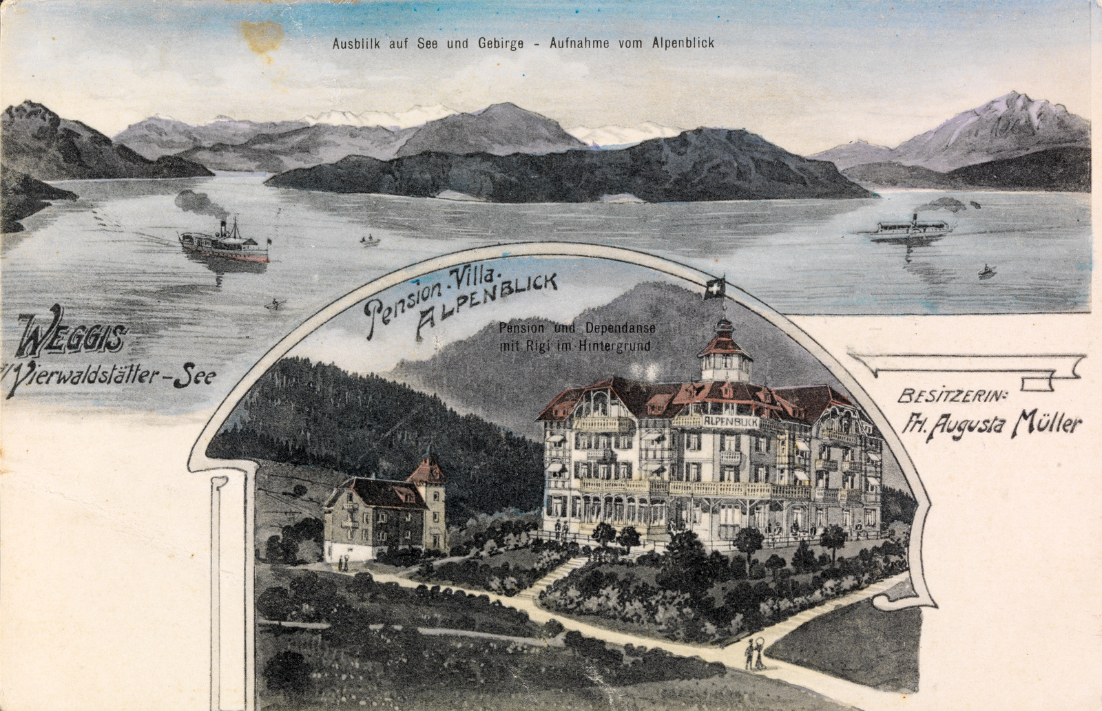 Weggis, Pension Alpenblick, Vierwaldstättersee