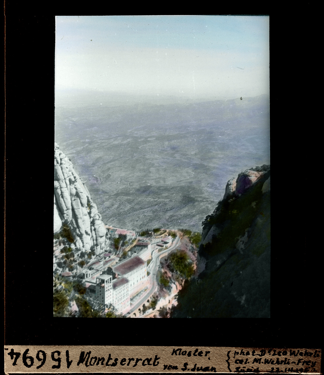 Montserrat, Kloster, von San Juan [Sant Joan] [aus]