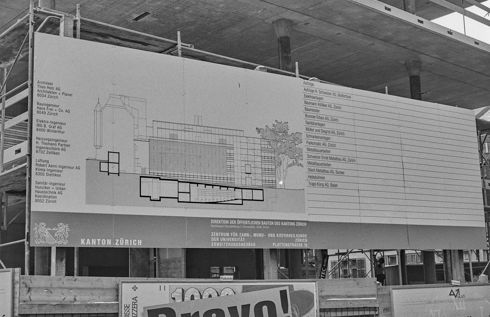 Zürich, Plattenstrasse 15, Erweiterungsbau Zentrum für Zahn-, Mund- und Kieferheilkunde