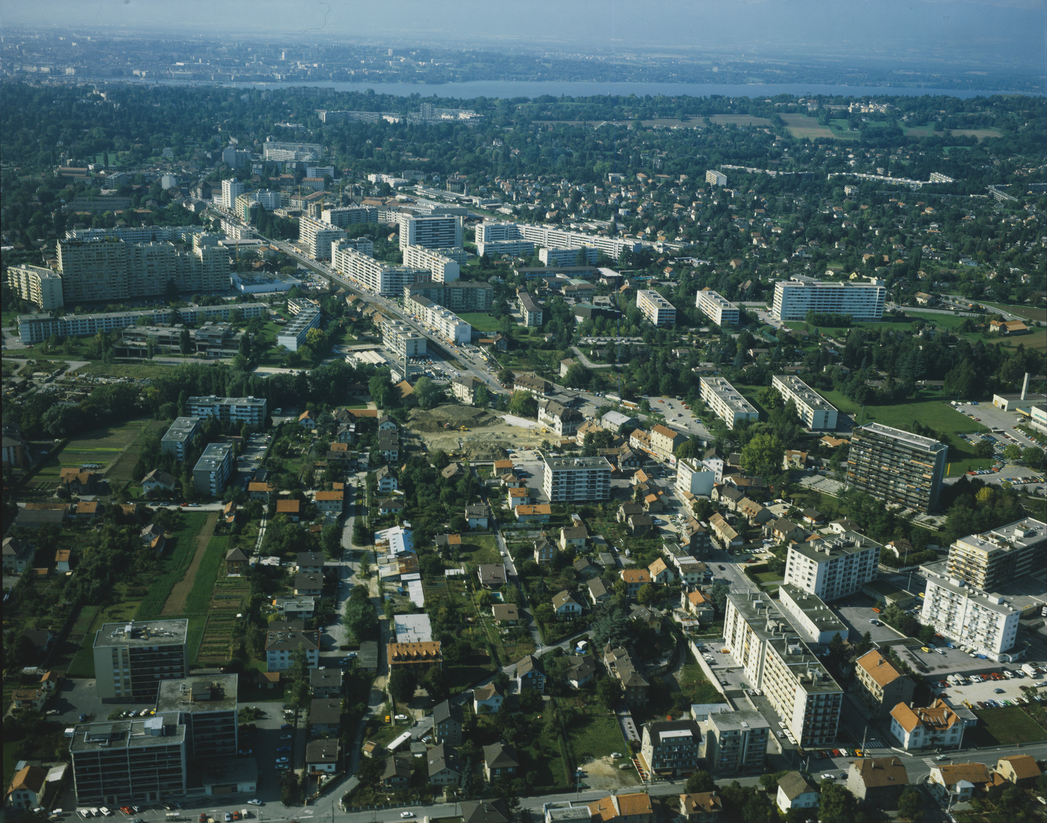 Thônex, Moillesulaz, Chêne-Bourg, Blick nach Nordwesten (NW)