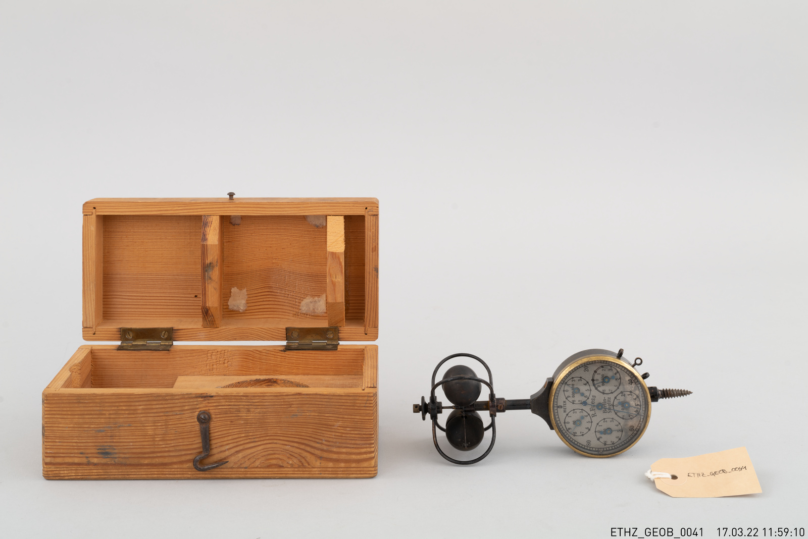 Schalenkreuzanemometer, Schalenkreuz-Anemometer, Windwegmesse, R. Fuess