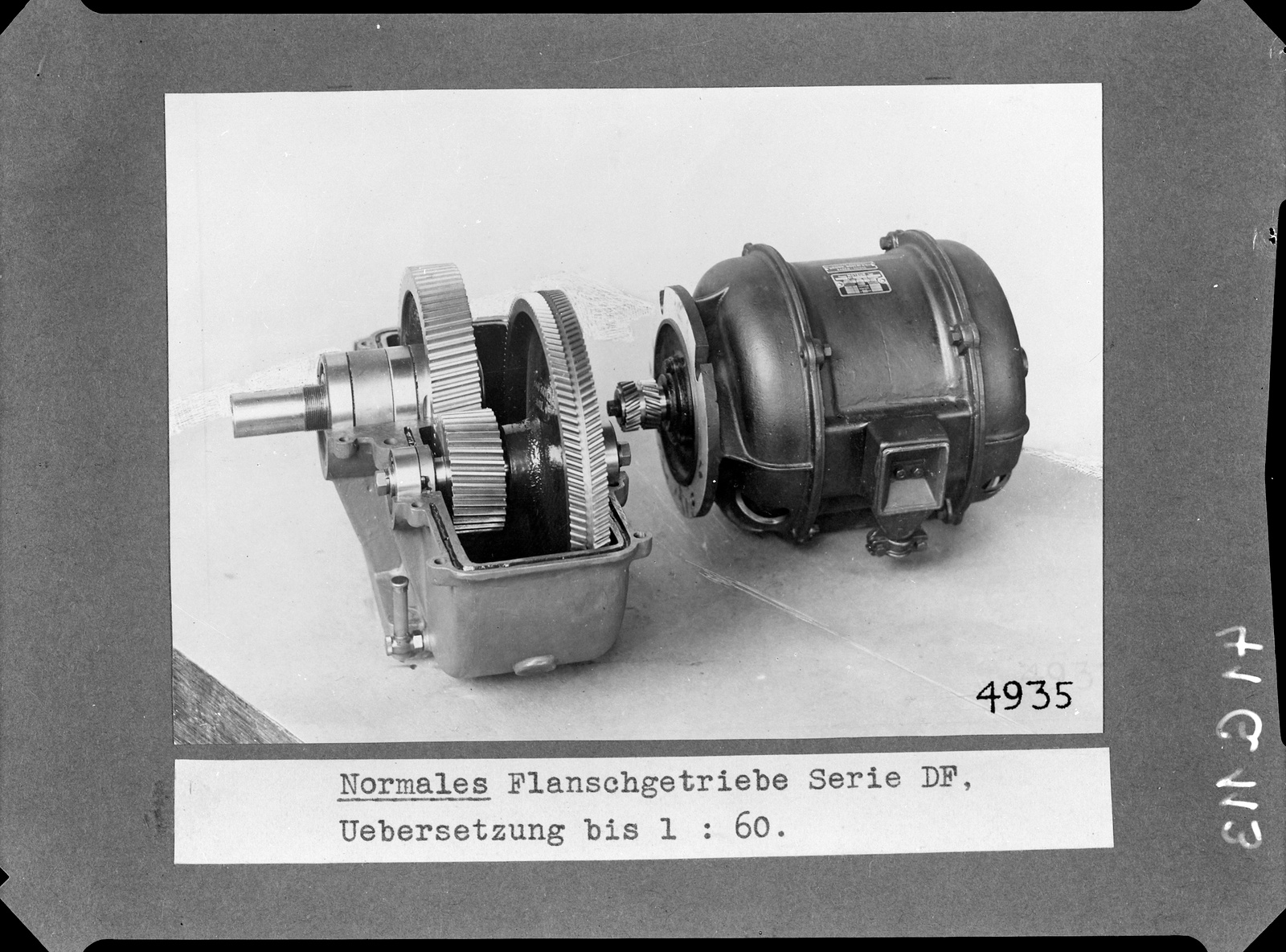 Maschinen, normales Flanschgetriebe Serie DF, Übersetzung bis 1:60