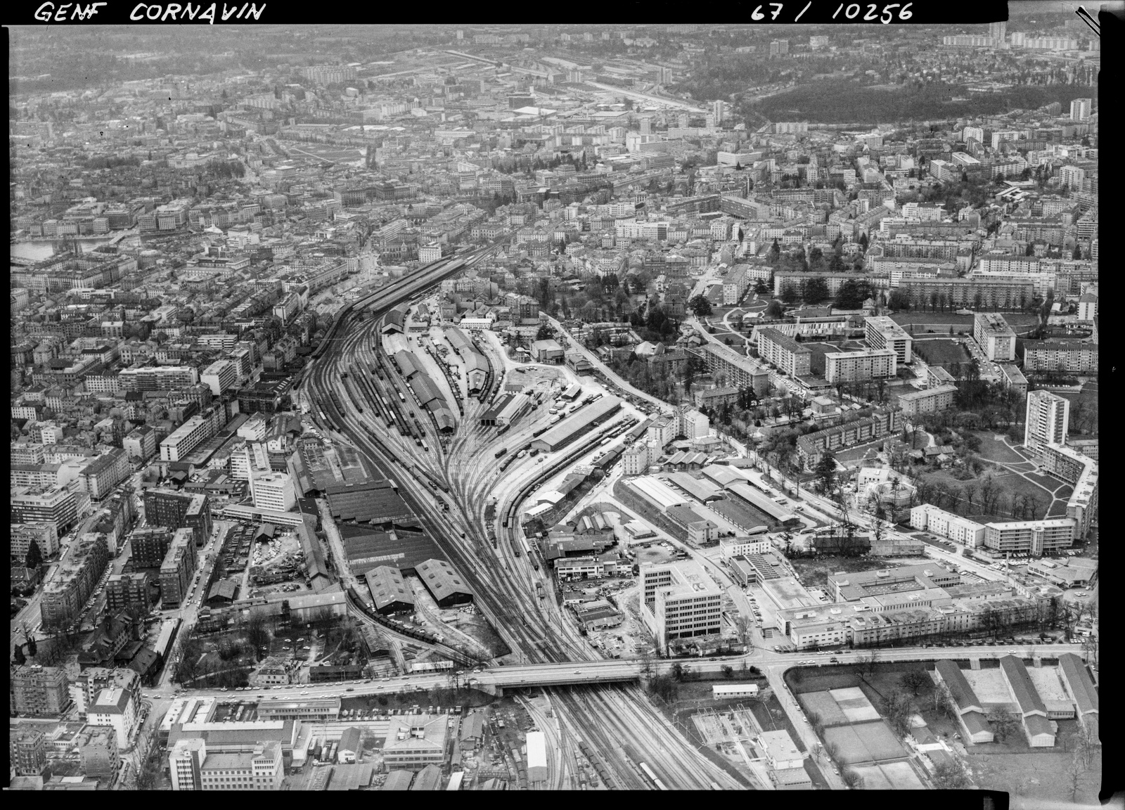 Genève, Pâquis-Navigation, Montbrillant, Grand-Pré-Vermont, Blick nach Süden (S)