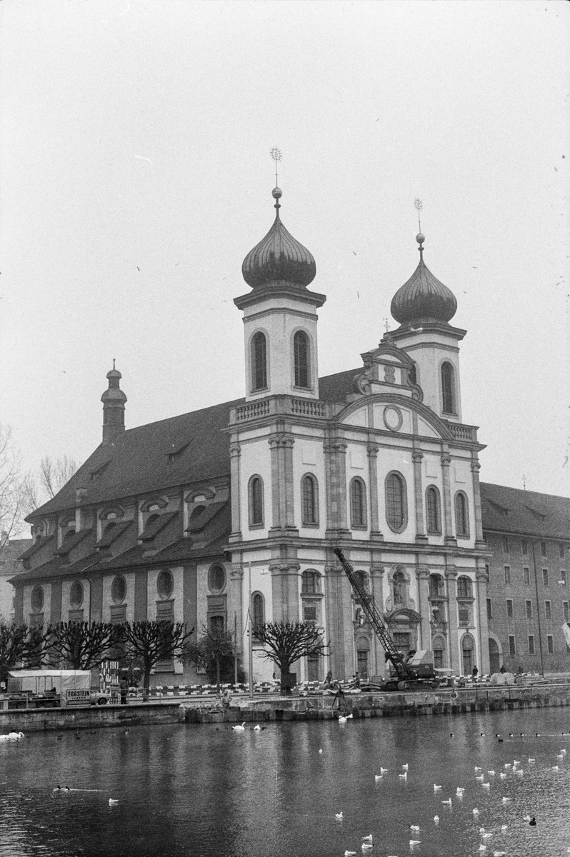 Luzern, Renovation der Jesuitenkirche