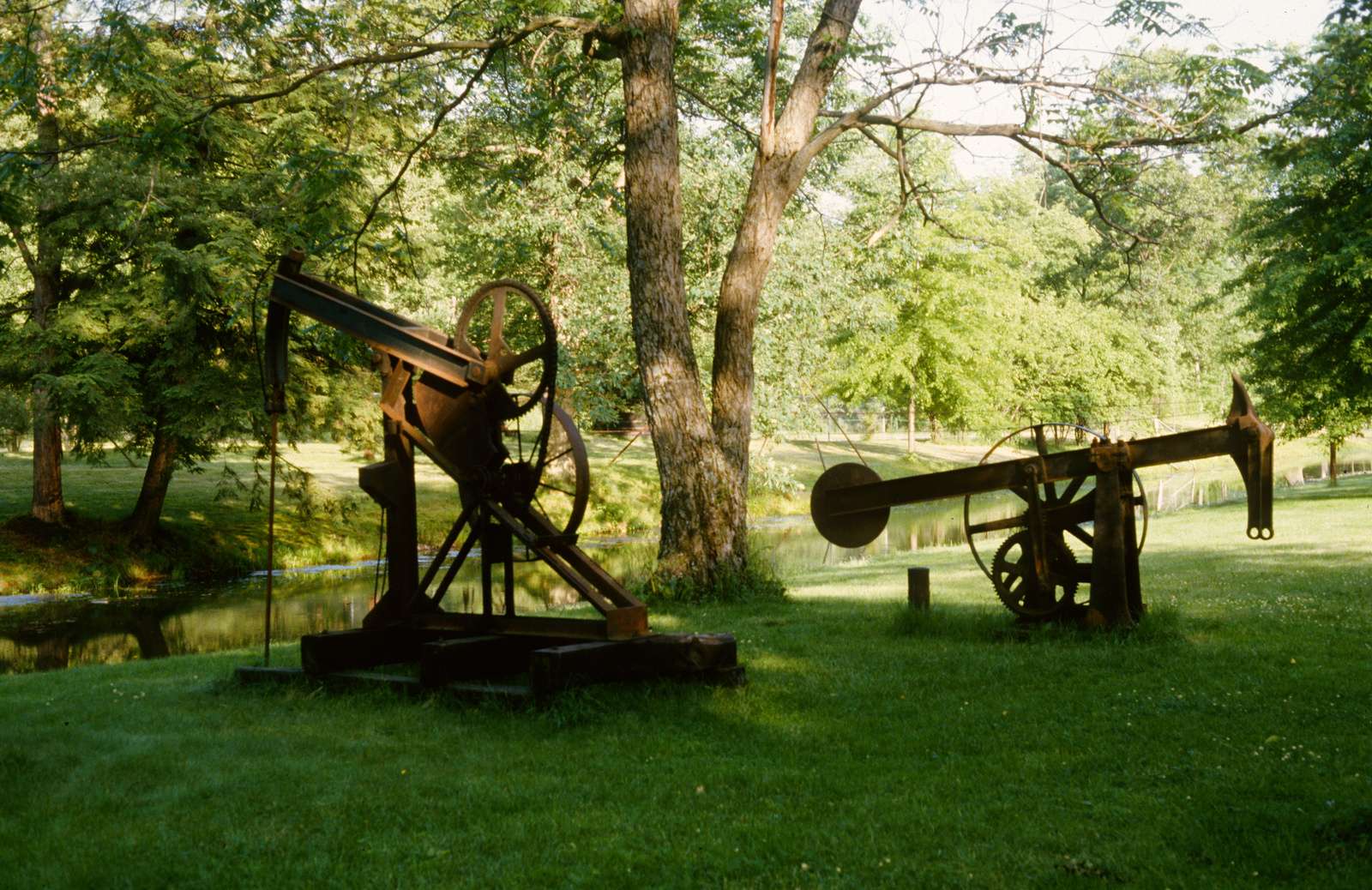 Pennsylvania, Titusville, Drake Well Museum and Park, Pferdekopfpumpen
