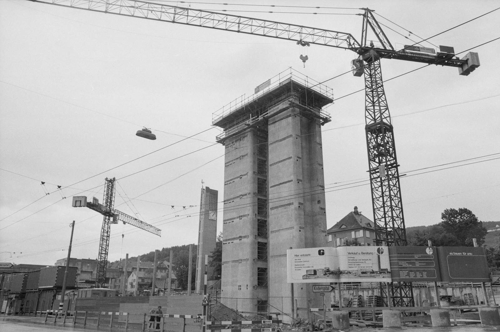 St. Gallen, Einkaufszentrum Grossacker im Bau