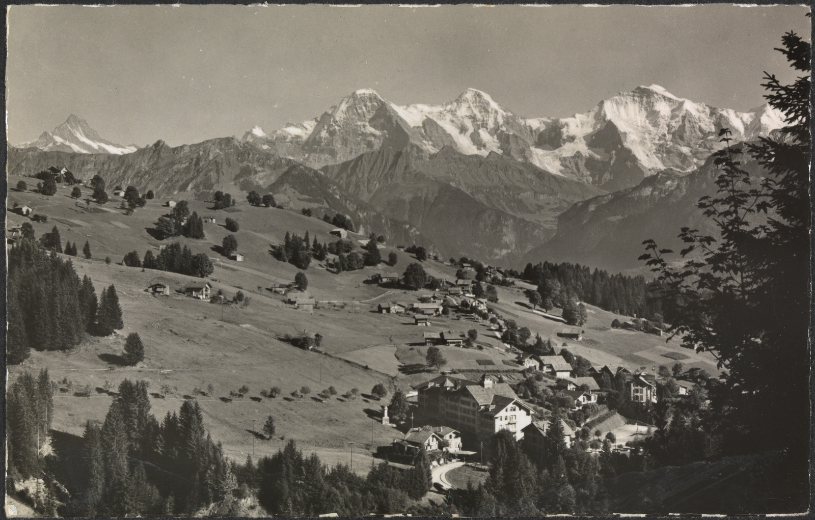 Beatenberg-Waldegg, Schreckhorn, Eiger, Mönch, Jungfrau